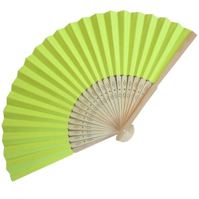 Weixinbuy Summer Folding Hand Held Paper Fans Wedding Party Decor ...