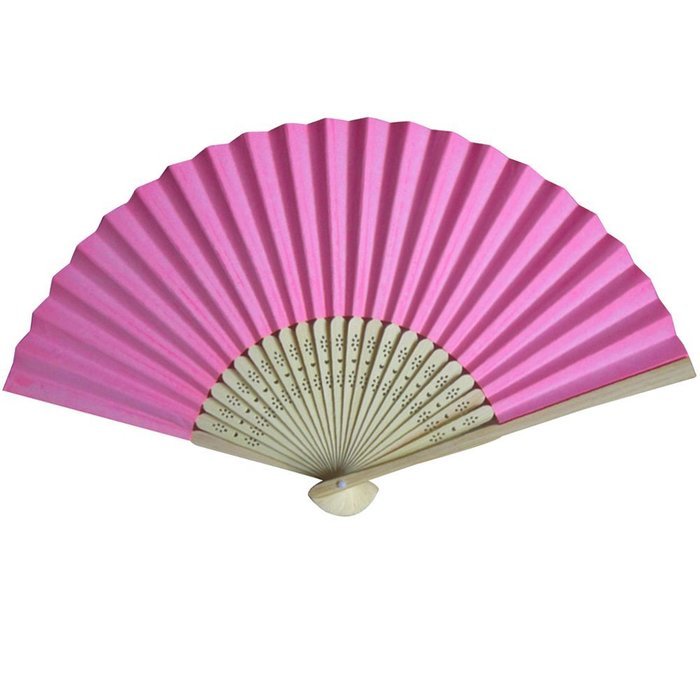 Weixinbuy Summer Folding Hand Held Paper Fans Wedding Party Decor Pocket Bamboo Fan N17