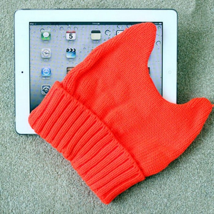 KAKA(TM) Girls' Korean Stylish Winter Warm Knitting Wool Lovely Cat Ears Hat N7