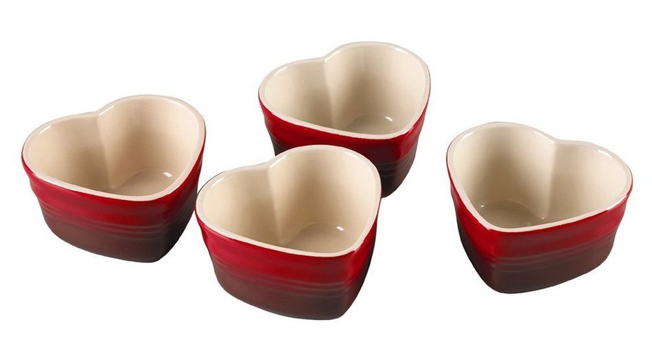 Le Creuset Cerise Heart Ramekin