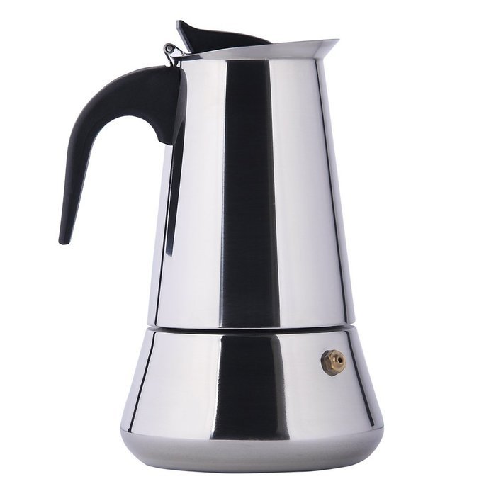 Stainless Steel Mocha Espresso Latte Stovetop Filter Moka Coffee Maker Coffee Pot Percolator Tools Easy Clean...