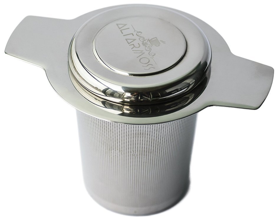 ALTARMOSS Tea Infuser Stainless Steel Extra-Fine Best Brew-in-Mug - Standard Size Tea Strainer with Lid (1, 2.2...