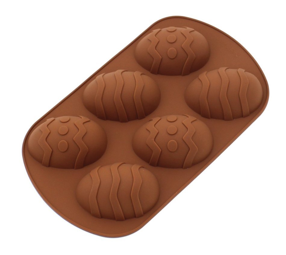 6 Easter Egg Silicone Cake Baking Mold Cake Pan Muffin Cups Handmade Soap Moulds Biscuit Chocolate Ice Cube Tray... N2