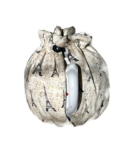 Teapot Cozy, tea warmer with the Eiffel Tower on Cream for a 5-8 cup teapot #322 N2