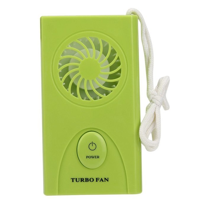 Rumas&reg; Portable Handheld Mini Air Conditioner Cooler Fan Battery (green)