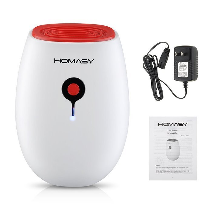 Homasy Portable Mini Dehumidifier, Electric Compact Powerful Auto Humidistat Air Dryer, Whisper Quiet, for Bedroom... N4
