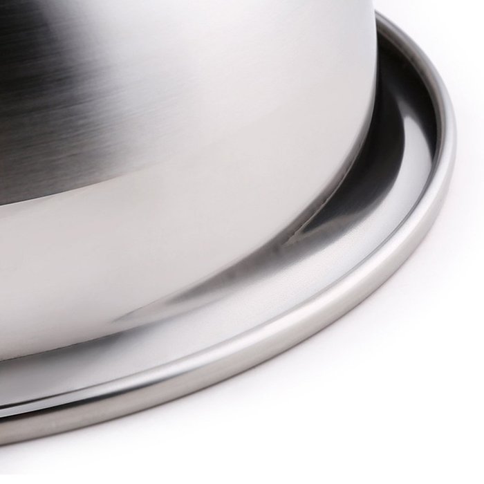 SANSIGANG Microwave Deepening Thickening SUS304 Stainless Steel Mixing Bowl Diameter 8.7" N2