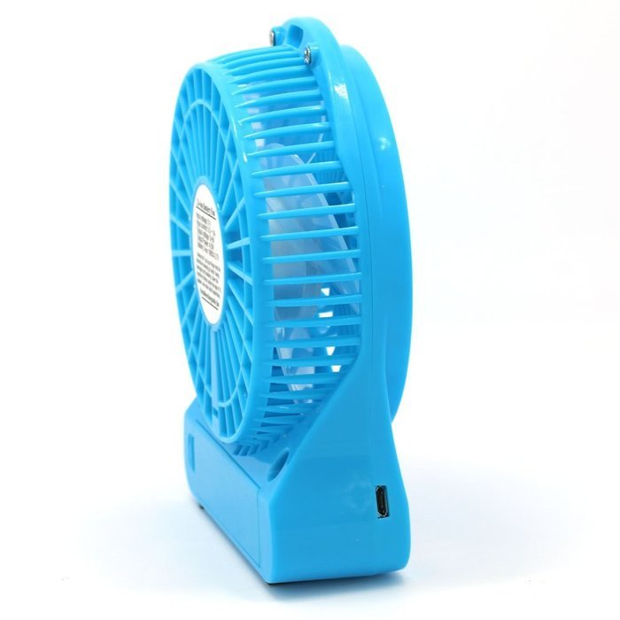 Tangc Mini Super Mute Rechargeable Desktop Fan (Blue) N14