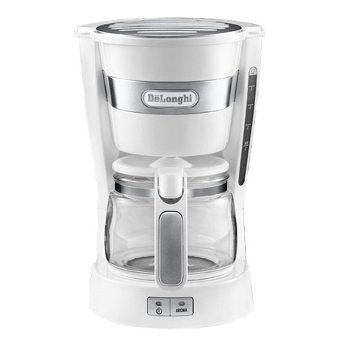 Delonghi Mini Drip Coffee Maker 5-Cup 0.65L ICM14011 (White) N2