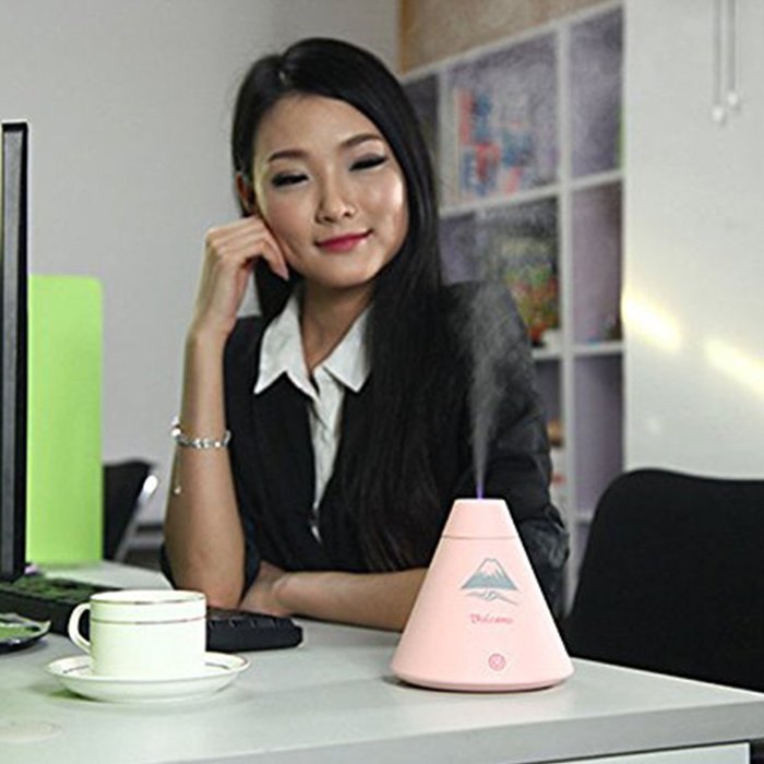 XCSOURCE White Volcano Humidifier Desktop USB Air Diffuser Purifier Sprayer LED Night Light HS200 N8