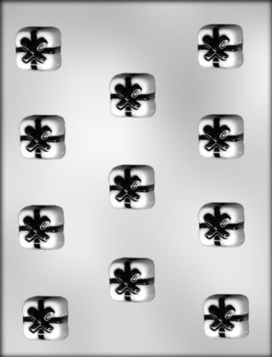 CK Products 1-1/4-Inch Square Package with Bow Chocolate Mold