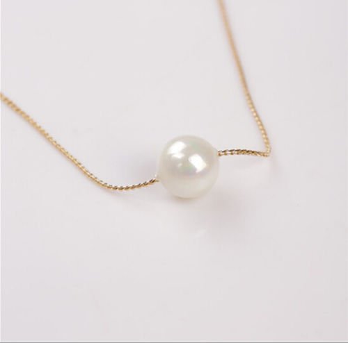 Fashion Womens Singel Pearl Pendant Bib Choker Statement Collar Necklace Gift N5
