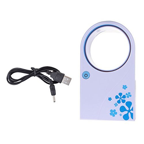 Fan - SODIAL(R)Fan without blades Air Pocket Air Travel Sport Camp Fan USB / a?batteries N2