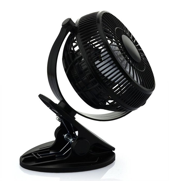 Luxon Mini USB Clip Desk Personal Fan, table fans, 5 Inch 2 Speed Portable Cooling Fan USB Powered by NetBook,... N9