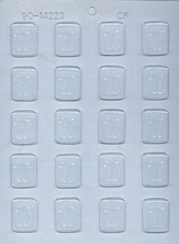 CK Products 1-1/4-Inch W-Initial Mint Chocolate Mold