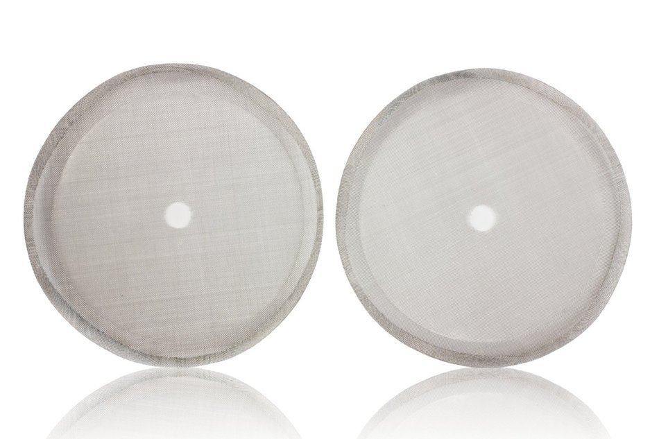 Coffee Press Replacement Screen Parts, 2 Pack ~ Universal 8-Cup Stainless Steel Reusable Filter