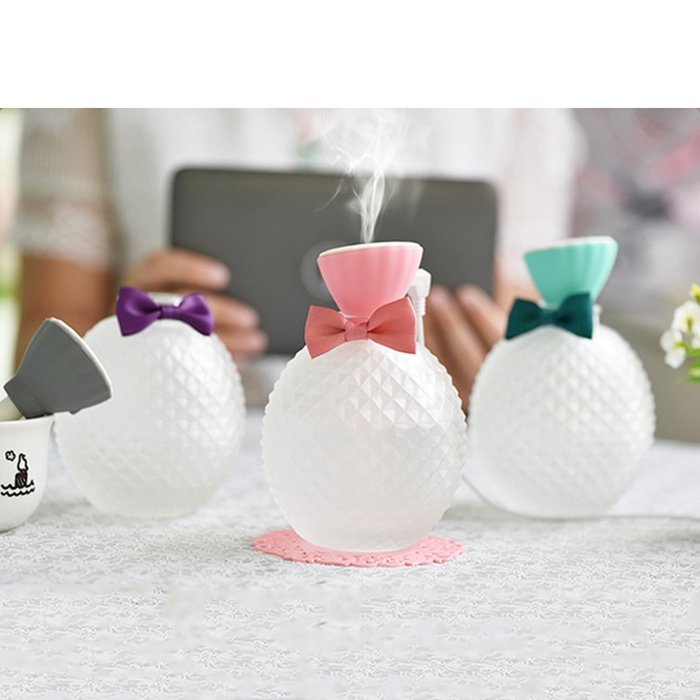 YJY 300mL Crystal Glass Bottle Aromatherapy Essential Oil Diffuser - USB Silent Ultrasonic Waterless Auto Shut-off... N11