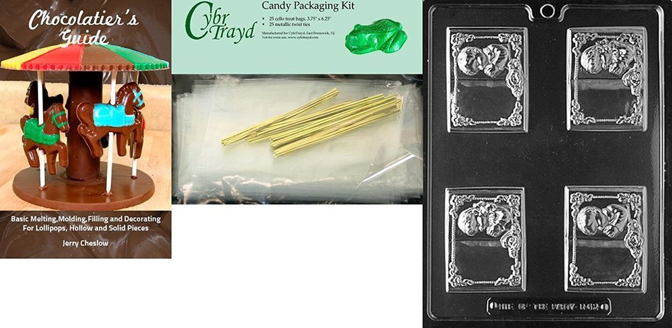 Cybrtrayd R062 Communion Boy & Girl Book Chocolate Candy Mold with Exclusive Cybrtrayd Copyrighted Chocolate Molding...