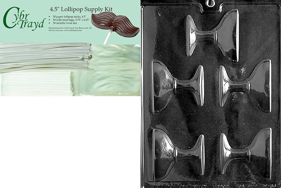 Cybrtrayd W056 Champagne Glass Chocolate Candy Mold with Exclusive Cybrtrayd Copyrighted Chocolate Molding Instructions