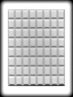 1"x 3/4" Piece Hard Candy Mold: 3 Count