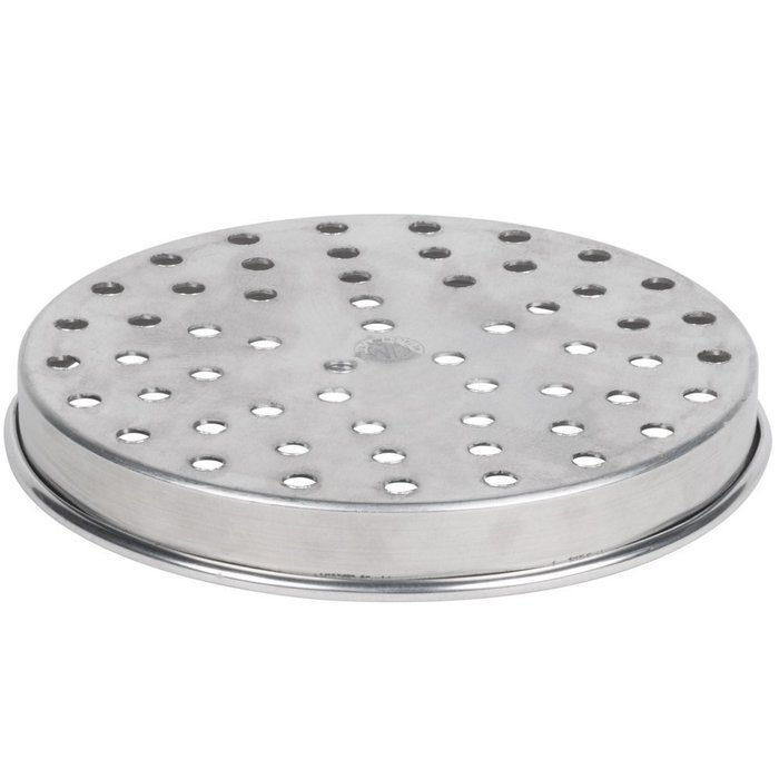 American Metalcraft HATP10 10" Heavy Weight Aluminum Wide Rim Pizza Pan