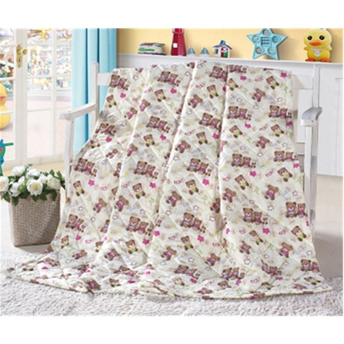 KAKA(TM) Home Comfortable Microfiber Colorful Lines Pattern Comforter for Summer Air-Conditioning Quilt 1PS(150... N8