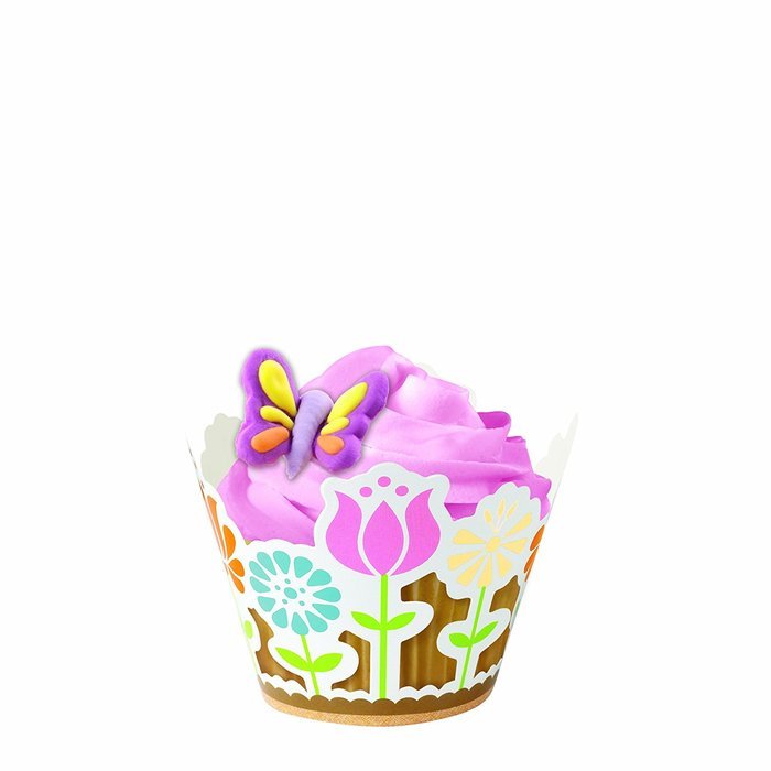 Wilton 415-0182 Wilton Pearl Swirl Cupcake Wraps, 18-Pack