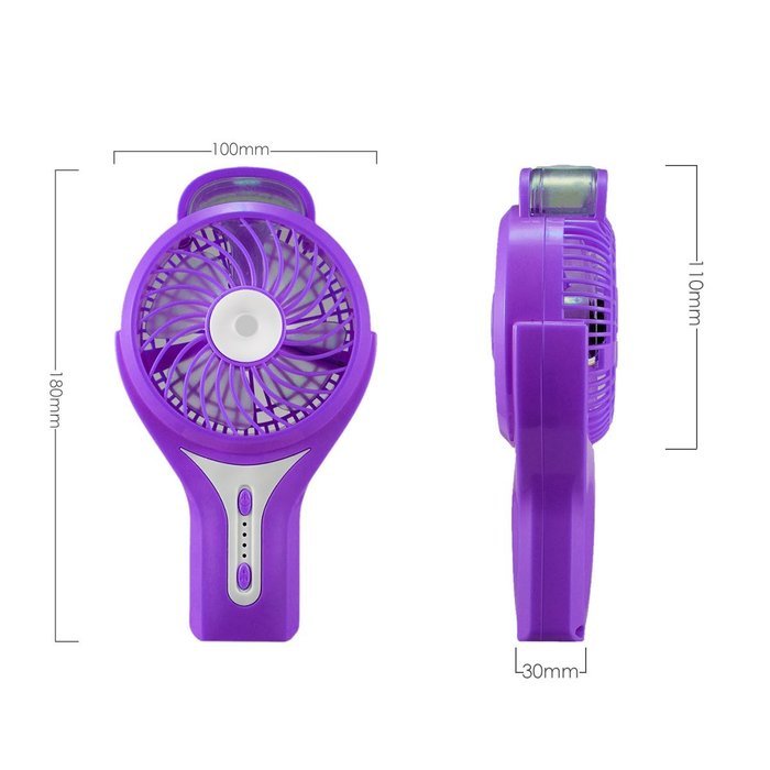 Dealpeak USB Rechargeable Handheld Mini Fan with Cooling Mist as Personal Cooling Humidifier for Home Office and... N32