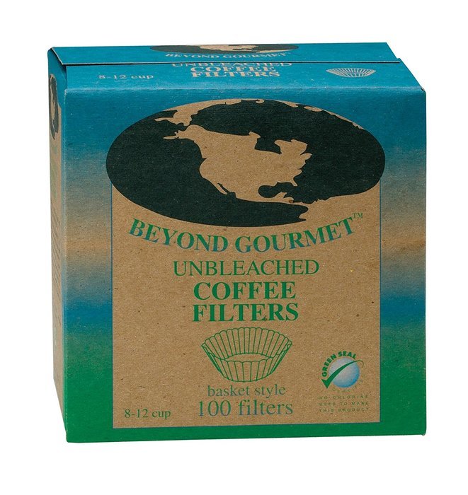 Beyond Gourmet Disposable Coffee Filter Cone, Number 4-Size Filter, Brews 8 to 12-Cup, Box of 100