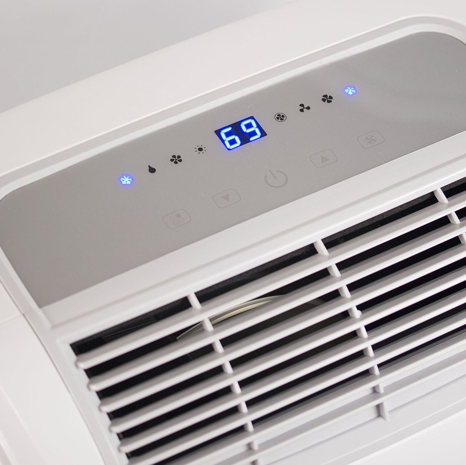 BLACK+DECKER BPACT14HWT 14,000 BTU Cooling, 11,000 BTU Heating Portable Air Conditioner with Remote Control N6