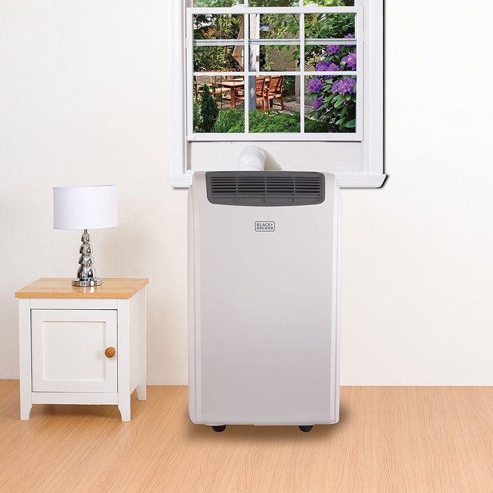 BLACK+DECKER BPACT14HWT 14,000 BTU Cooling, 11,000 BTU Heating Portable Air Conditioner with Remote Control N7