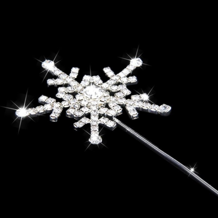 Rhinestone Snowflake Cake Topper Wedding Anniversary Decoration