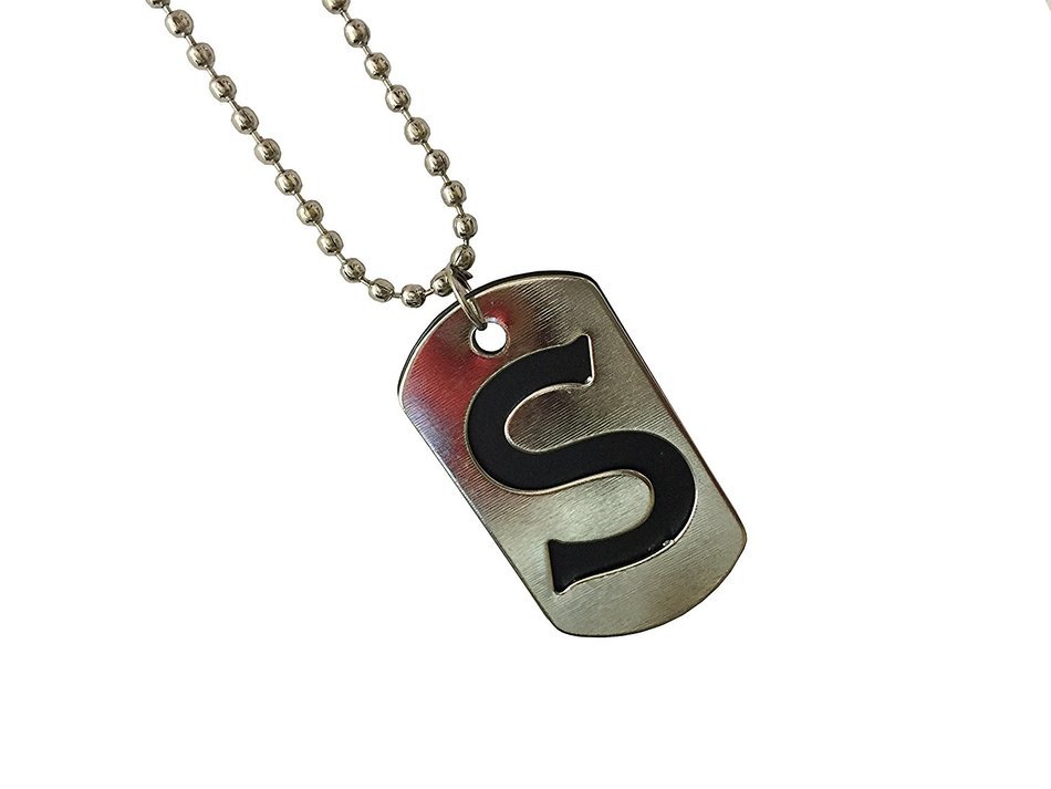 Storite Fashion "S"Locket/Nackless Metal Finish-Size 5X3Cm