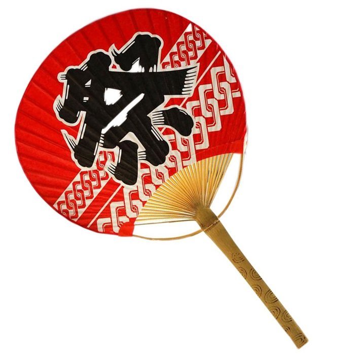 Japanese Style Wood Handle Hand Fan Hand Held Fan, No.10