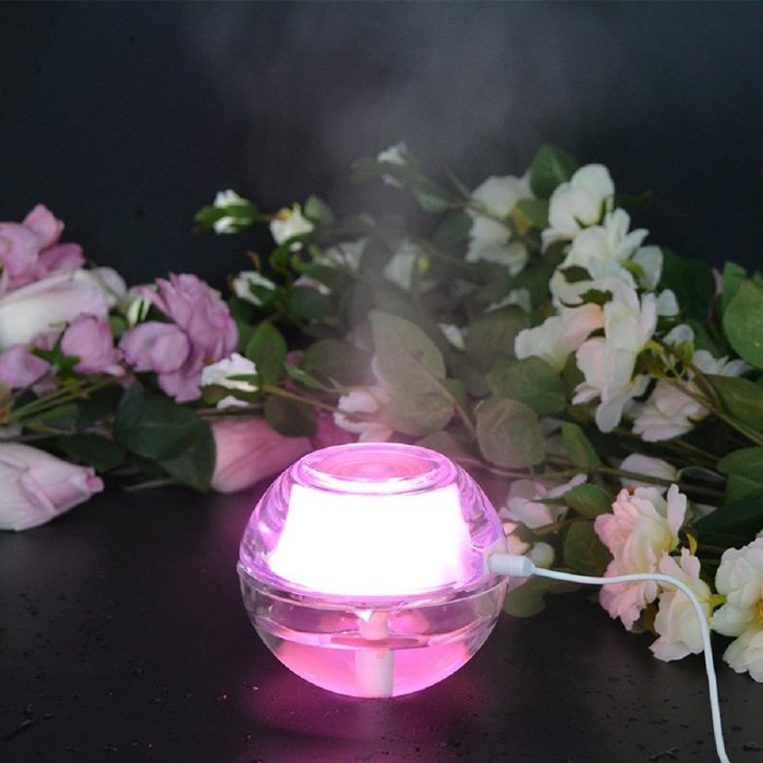 Mist Ultrasonic Humidifiers, SOKATON Mini USB Portable Air Humidifier Purifier with LED Night Light, Whisper Quiet... N5