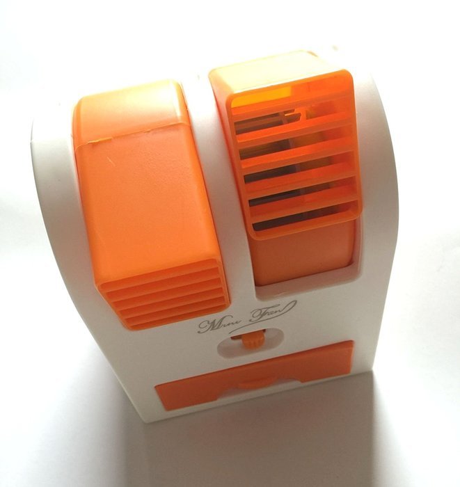 Light Seller&reg; Portable Desktop Dual Bladeless Cooling Fan (HF-MINIFAN-OR) N3