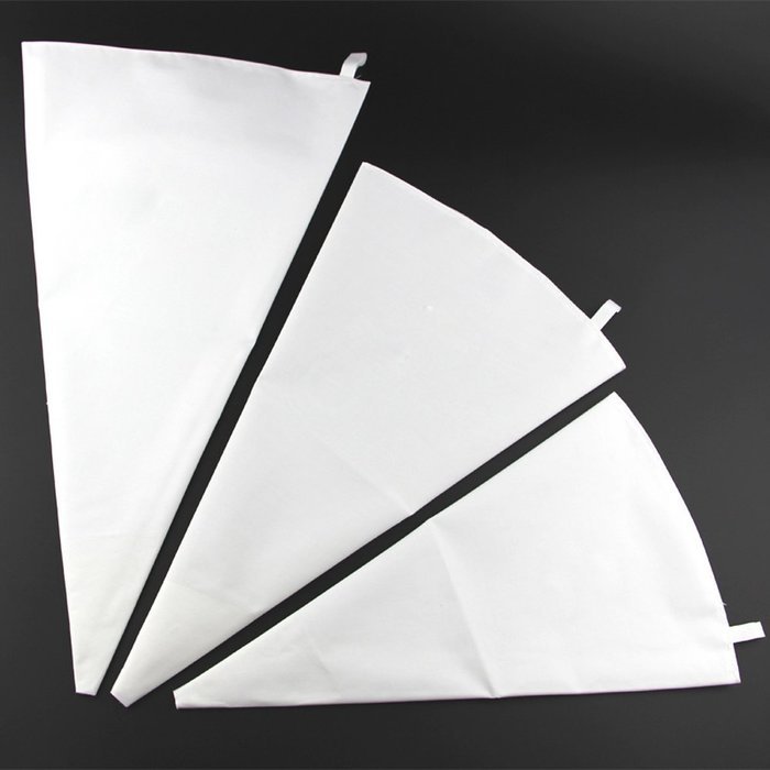 Jennice House 3 Pack of White Cotton Canvas Cake Decorating Pastry Bags Set in 3 Sizes Piping Bags-12 inch+14... N2