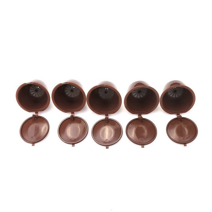 CISNO 5pcs/pack Refillable Coffee Capsules For Dolce Gusto | Compatible with Mini Me, Genio, Piccolo, Esperta... N2