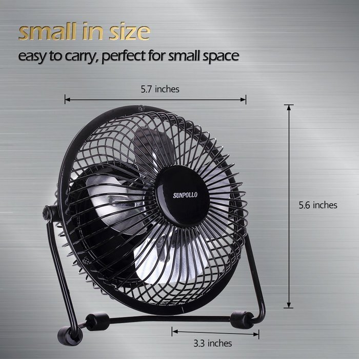 Clip On Desk Fan USB Table Fans (USB OR Battery Powered, Quietness)(Blue) N28
