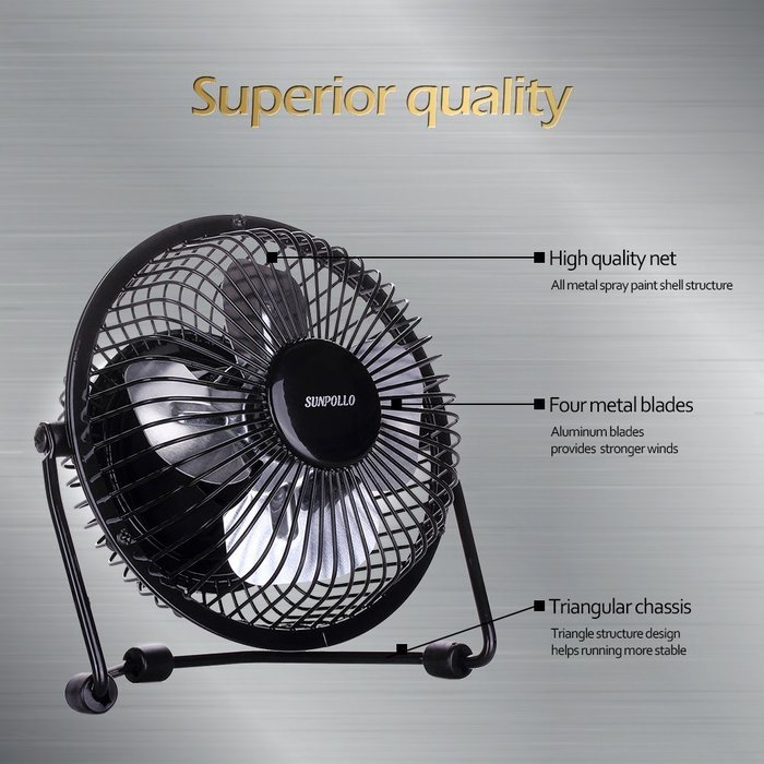 Clip On Desk Fan USB Table Fans (USB OR Battery Powered, Quietness)(Blue) N29