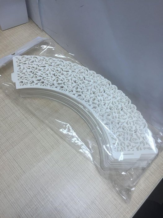 Sharing Star 100 Pieces Filigree Artistic Muffin Case Cupcake Paper Cup Liner Little Vine Lace Laser Cupcake Wrappers...