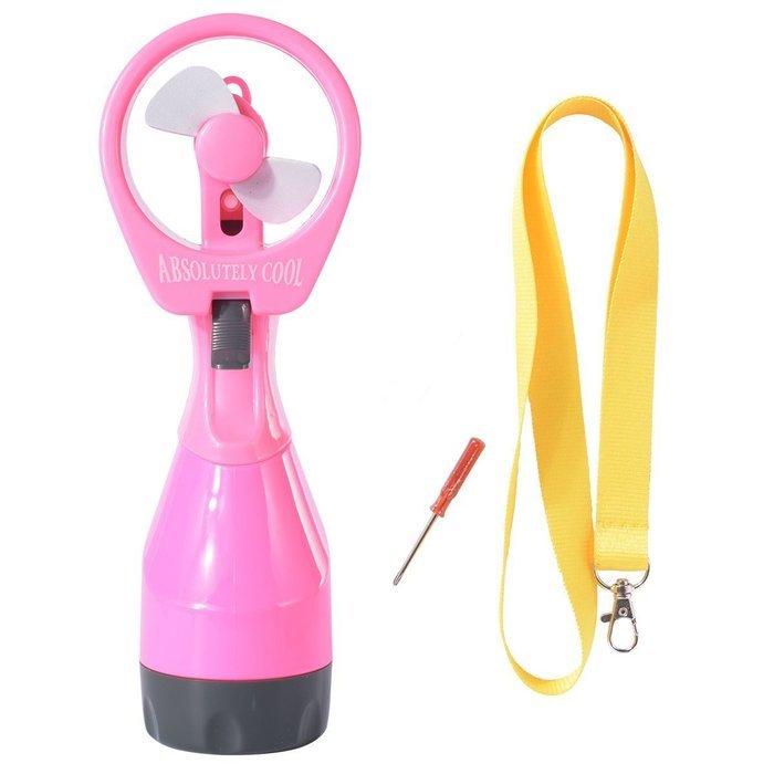 JOJOO Battery Operated Handheld Water Spay Fan Portable Water Misting