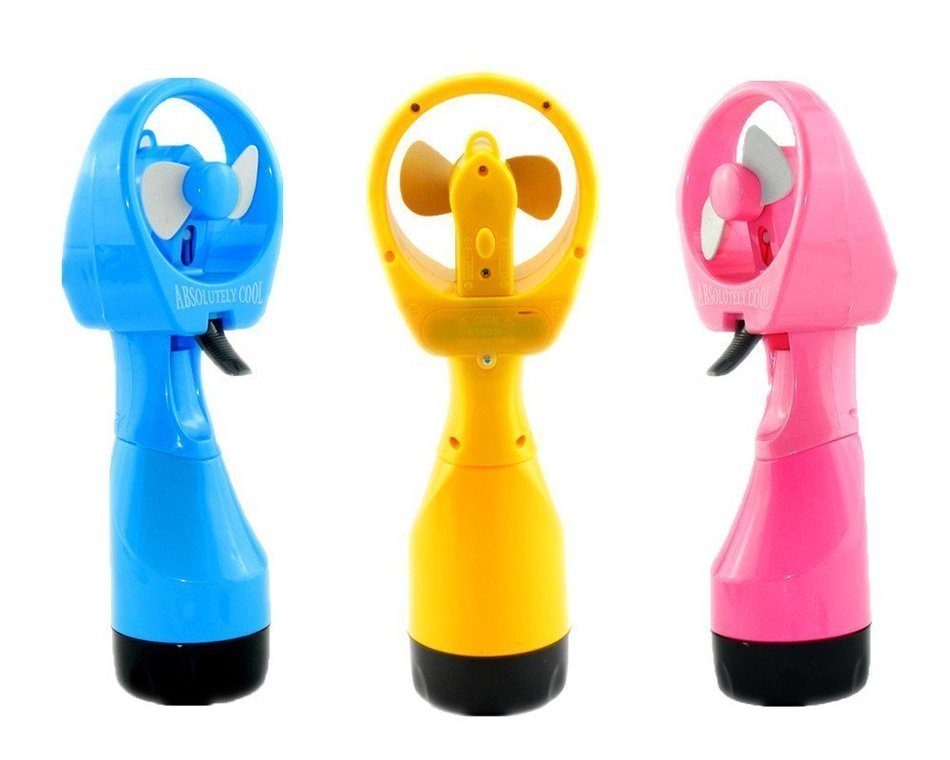 JOJOO Battery Operated Handheld Water Spay Fan Portable Water Misting ...