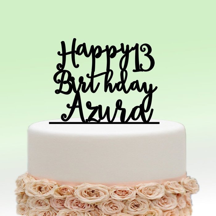 ivisi Personalized Wedding Cake Topper Monogram Last Name Surname Decoration Anniversary Gift (Design 5) N2