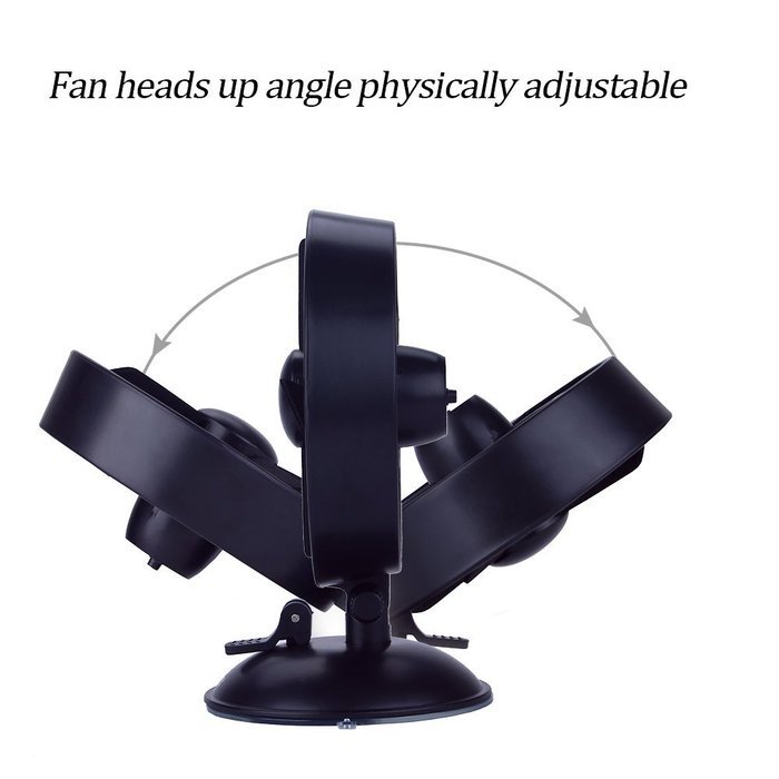 Desk Fan Mini USB Table Fan for Kids(2 Speed,Super Light,Very Safety,5 Inch)(Black) N4