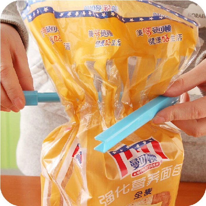 Yaheeda 12-pack Colorful Mini Portable Plastic Bag Sealing Clip Home Use N4