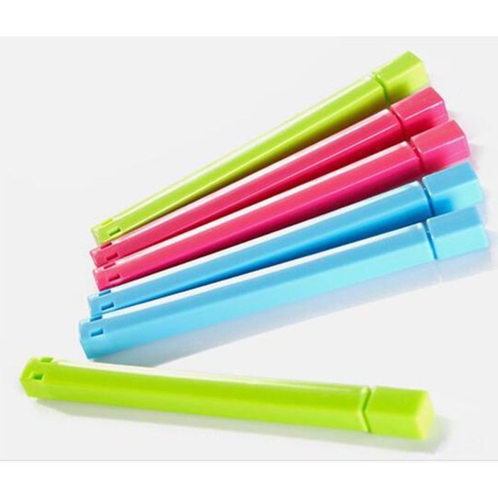 Yaheeda 12-pack Colorful Mini Portable Plastic Bag Sealing Clip Home Use N6
