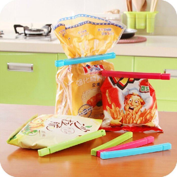 Yaheeda 12-pack Colorful Mini Portable Plastic Bag Sealing Clip Home Use N7