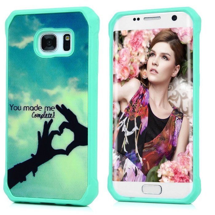 Galaxy S7 Case,Samsung Galaxy S7 Case - Shockproof TPU Gel Frame Bumper + Hard PC Back Shell Hybrid Case Scratch-Resistant... N10