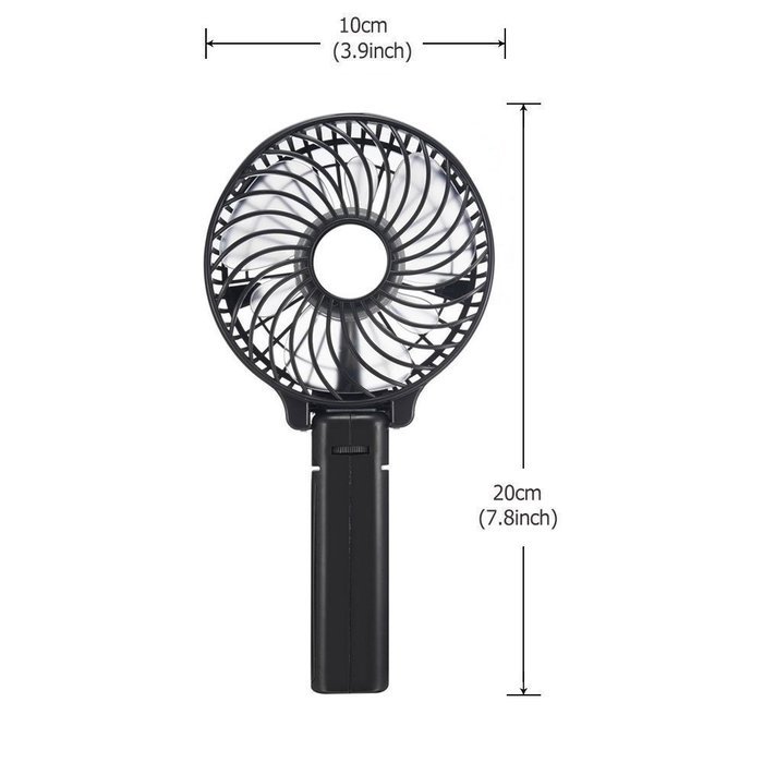 TANGMI Portable USB Handheld Fan Mini Battery Foldable Fan Best for Indoor and Outdoor Strong Wind Desktop Cooling... N15